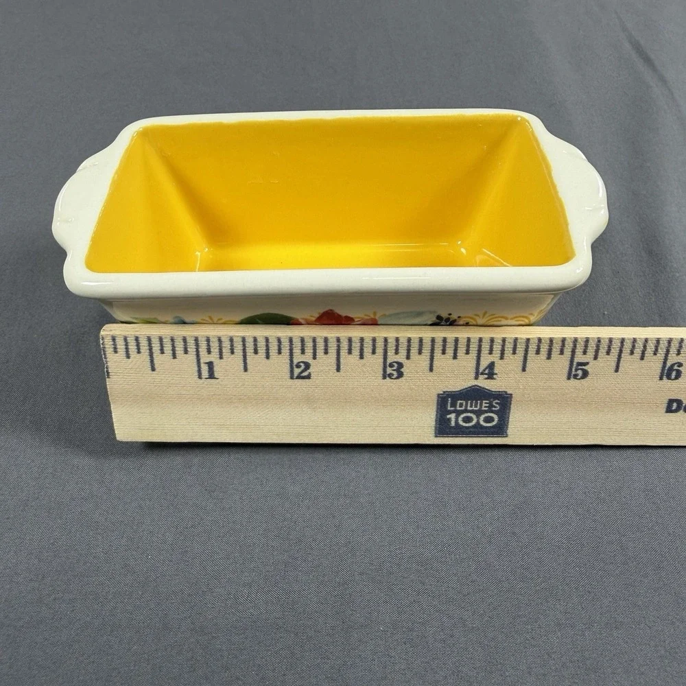The Pioneer Woman Spring‎ Bouquet Mini Loaf Pan, Yellow Floral
